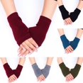 thumbnail image 1 of Women Protection Arm Warmer Long Fingerless Stretchy Gloves Sleeves Mittens, 1 of 5