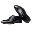 thumbnail image 1 of LSLJS Chaussures en Cuir pour Hommes, Chaussures en Cuir Rétro Britanniques pour Hommes à Bout Pointu avec Bride, Chaussures Habillées pour Hommes, 1 of 3