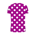 thumbnail image 4 of JDQJBZ T-Shirt à Manches Courtes pour Femmes Haut d'Été, Blouse Décontractée Ample de Mode pour Femmes Impression T-Shirt à Col en V Blouse T-Shirt Imprimé, 4 of 5