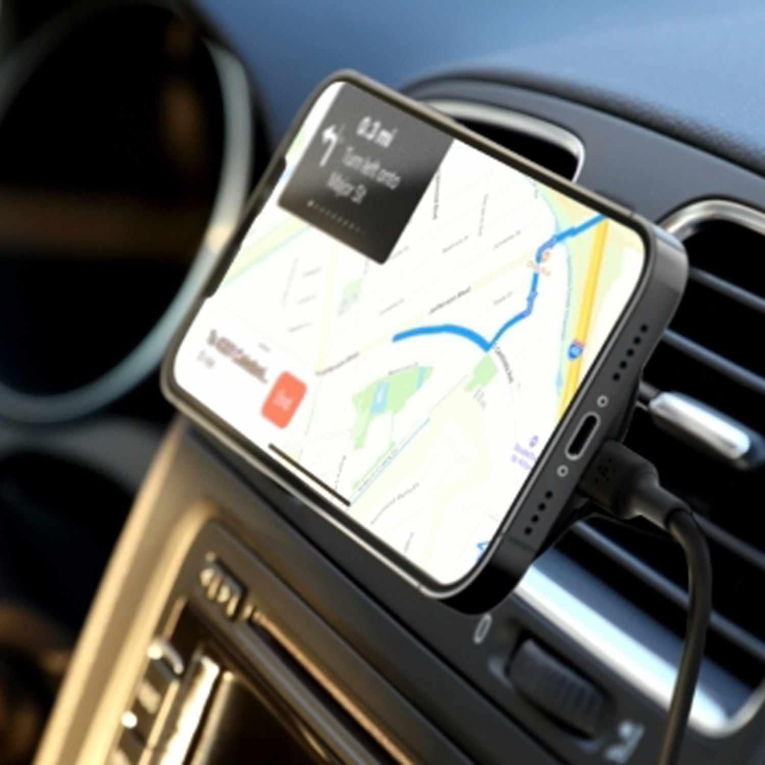 Belkin Support de Voiture Magnétique sans Fil BoostCharge 10W Noir