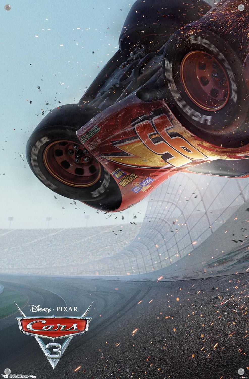 Disney Pixar Cars 3 - One Sheet Wall Poster, 22.375" x 34"