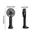 thumbnail image 1 of Black Mini Portable Handheld Small Fan Usb Charging Rechargeable Student Dormitory Office Compact Design Long Battery Life Efficient Cooling Lightweight, 1 of 9