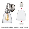 thumbnail image 5 of Unique Bargains E26/E27 Screw Thread 24mm Light Socket Retro LED Bulb Lamp Holder White 3 Pack, 5 of 5