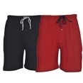 thumbnail image 2 of Hanes Mens Jersey Lounge Drawstring Shorts with Logo Waistband 2-Pack, L, 2 of 4