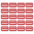 thumbnail image 1 of Unique Bargains Boucles de Glissière Tri-Glide Rouge Foncé Sangle de Sangle (Lot de 100), 1 of 5
