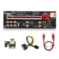 thumbnail image 3 of crativent PCI-E 1X to 16X Adapter Digital Display PCI- Extender Mining Equipment Red 1Set, 3 of 6
