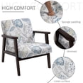 thumbnail image 4 of HOMCOM Mid-Century Modern Accent Chair for Living Room Bedroom, 4 of 10