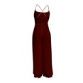 thumbnail image 3 of AherBiu Formal Jumpsuits for Women Chiffon Wide Leg Business Party Cocktail Rompers Sleeveless Overalls, 3 of 6