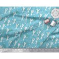 thumbnail image 3 of Soimoi Cotton Voile Fabric Leaves,Floral & Rabbit Cartoon Decor Fabric Printed Yard 42 Inch Wide, 3 of 3