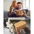 thumbnail image 2 of Cable Management Box, Handwoven Rattan Style Cord Organizer Box for Power Strips, 2 of 7