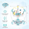 thumbnail image 3 of Costway Baby Stationary Activity Center Infant Jumper with Removable Foot Pad Navy, 3 of 9