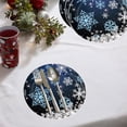 thumbnail image 1 of Black Snowflake Paper Plates Napkins Tableware Set Winter Snowflake Party Tableware Supplies Birthday Party Tableware Set, 1 of 6