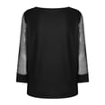 thumbnail image 5 of CEHVOM Blouse à Manches Longues en Maille Imprimée pour Femmes, Col en V, Tunique Chandail, 5 of 5