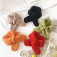 thumbnail image 3 of Knitted Scarf Solid Color All Match Warmer Scarf Toddler Winter Scarf for Kids, 3 of 10