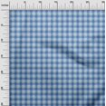 thumbnail image 3 of oneOone Rayon Turquoise Blue Fabric Check Fabric For Sewing Printed Craft Fabric By The Yard 56 Inch Wide, 3 of 4