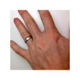 thumbnail image 3 of Alliance de Mariage pour Homme en Platine 6 mm Finition Designer, 3 of 3