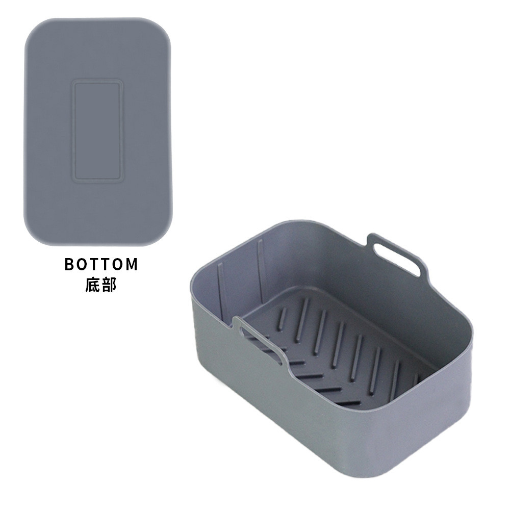 Dual Basket Fryer Silicone Pot Silicone Mat Reusable Fryer Accessories Fryer Silicone Mat