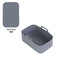 thumbnail image 1 of CEHVOM Panier Double Friteuse Casserole en Silicone Tapis en Silicone Réutilisable Accessoires pour Friteuse à Air Chaud Tapis en Silicone pour Friteuse à Air Liquidation, 1 of 8