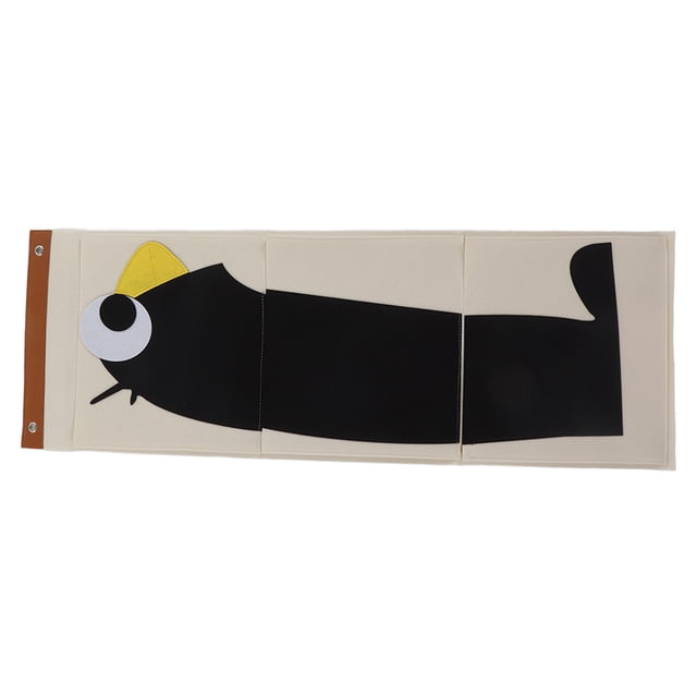 Sac de Rangement Mural, Sac de Rangement Suspendu Pliable en Feutre par-Dessus la Porte, Suspendable et Robuste pour Enfants 100,7x35 cm