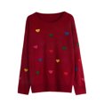thumbnail image 4 of Yuyuzo Sweaters for Women Valentines Day Crewneck Long Sleeve Shirts Loose Casual Comfy Knit Pullover Tops, 4 of 6