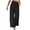 Black, variant on RKSTN Womens Pants Fashion Summer Casual Loose Pocket Solid Button Zipper Trousers Elastic Waist Pants Soft Loose Straight Leg Hiking Pants