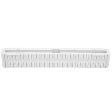 8 Pouces Léger Planche de Surf Fin Boîte PVC Longboard Wakeboard Fin Boîte Grande Queue Slots Gouvernail Blanc