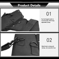 thumbnail image 3 of 3 Tube Quiver, Archery  Quiver Holder Portable Waist Hanged Large Capacity  for Compound Recurve Bow Practice Black, 3 of 7