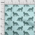 thumbnail image 1 of oneOone Viscose Jersey Fabric Fox Block Print Fabric By The Yard 60 Inch Wide, 1 of 5