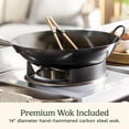 thumbnail image 4 of Cuisinart Outdoor Wok Station, with 14” Carbon Steel Wok, 4 of 5