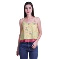 thumbnail image 4 of Moomaya Printed Womens Spaghetti Strap Crop Top Cami Summer Tops, 4 of 5