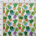 thumbnail image 3 of oneOone Velvet Light Green2 Fabric Cactus Sewing Material Print Fabric By The Yard 58 Inch Wide, 3 of 5