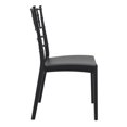thumbnail image 2 of Compamia Josephine Chaise de Salle à Manger de Patio Noire, 2 of 10
