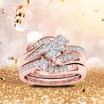 thumbnail image 1 of Weiqiqre Round Diamond Wedding Band Anniversary Gift Accessory Rings Size 10 On Sale, 1 of 2
