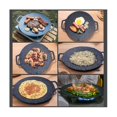 thumbnail image 2 of 38cm Thick Cast Iron Frying Pan Flat Pancake Griddle Non-stick Bbq Grill Induction Cooker Open Flam, 2 of 5