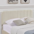 thumbnail image 4 of VECELO Full Upholstered Platform Bed Frame with 4 Storage Drawers and Adjustable Headboard, Wooden Slats Support, No Box Spring Needed, Beige, 4 of 7