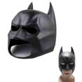 thumbnail image 3 of Batman Full Mask With Cowl The Dark Knight Rises Latex Helmet Adult Cosplay Prop J, 3 of 5