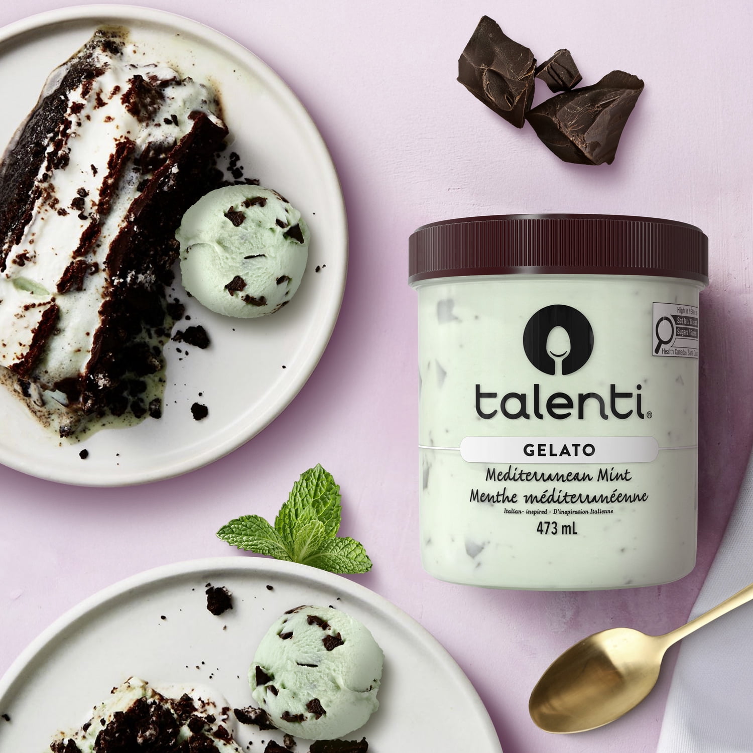 Gelato Talenti Menthe Méditerranéenne 473 ml