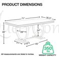 thumbnail image 2 of Queensons Salsa Dining Table, 2 of 8