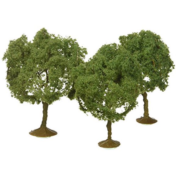 Bachmann Trains SceneScapes Oak Trees (3 Piece), 3 - 3 1/2"