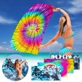 thumbnail image 5 of 30x60Inch Bath Towels Quick Dry Sandproof Compact Lightweight Colorful Microfiber Beach Towel Sandproof Beach Blanket Multi-Purpose Towel for Travel Swimming Pool on Clearance Meitianfacai, 5 of 5