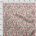 thumbnail image 3 of oneOone Silk Tabby Red Fabric Floral Craft Projects Decor Fabric Printed By The Yard 42 Inch Wide, 3 of 4