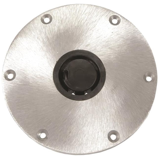 Springfield Marine Base de Piédestal de Siège de Bateau 1300750-1 à Brancher; Rond; Diamètre de 9 Pouces; Sans Filetage; Satin; Base en Acier Inoxydable