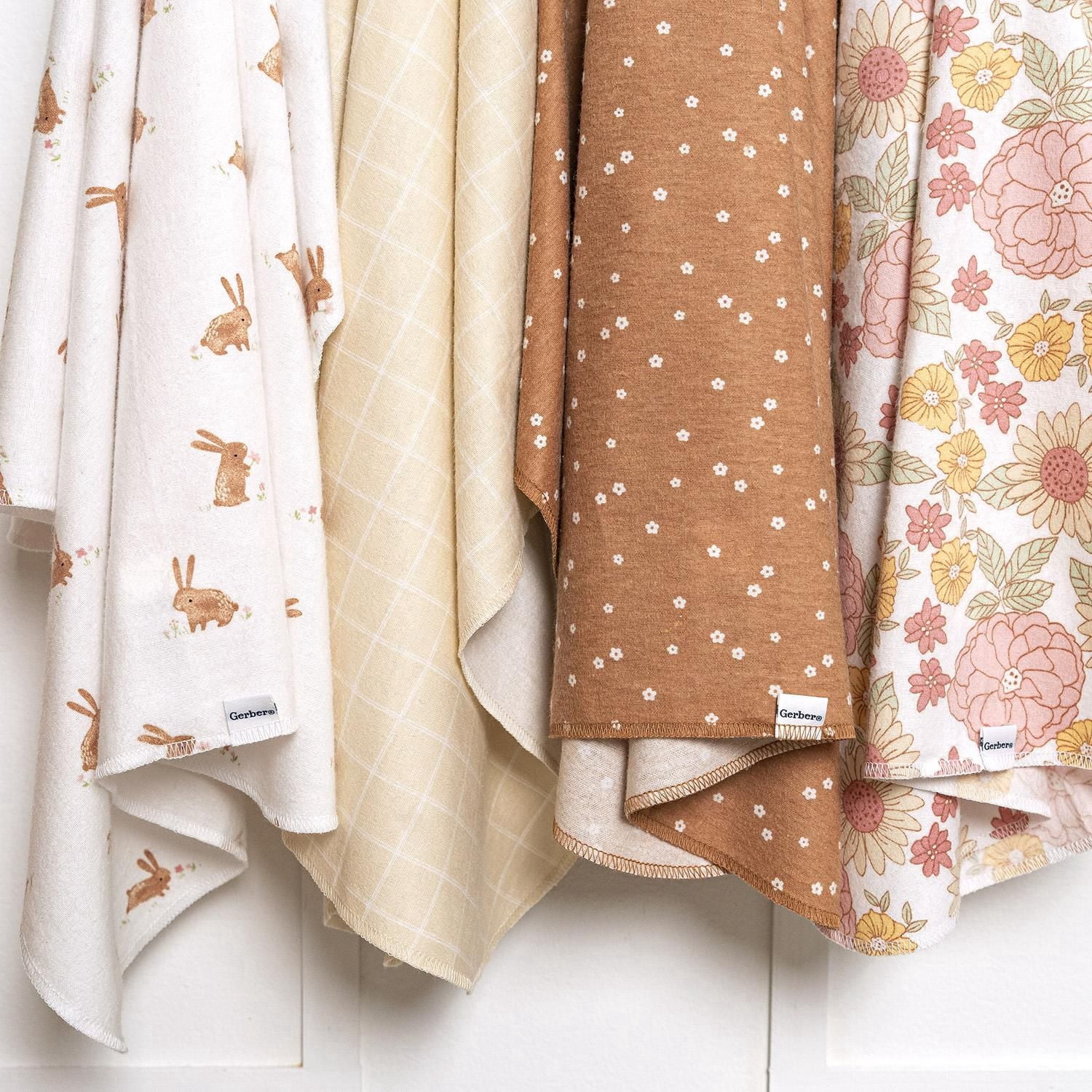 Gerber Childrenswear - Flannel Receiving Blanket