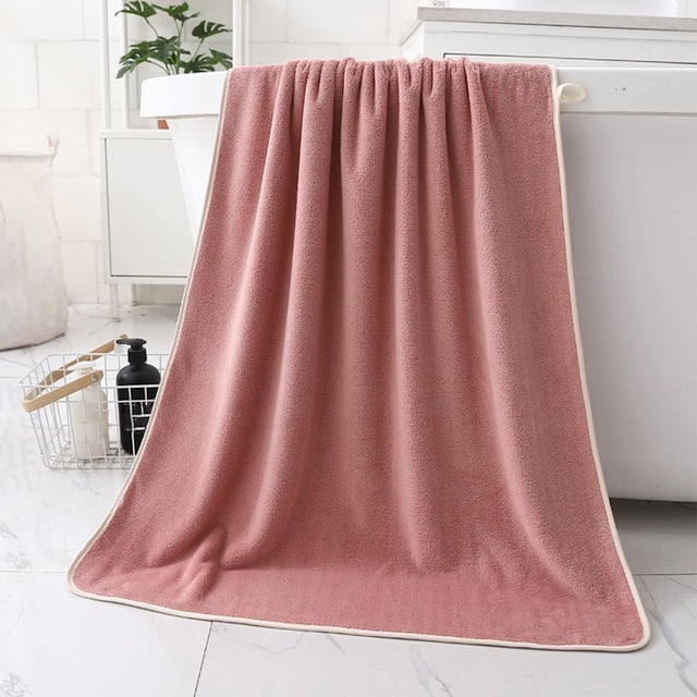 RXIRUCGD Velvet Bath Towel Microfiber Absorbent Grand Bath Towel Adult Beach Towel