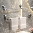 thumbnail image 4 of Birdeem Adjustable 19.6-39.2 Inch Suction Cup Towel Bar Extendable Suction Cup Towel Holder Bathroom Stainless Steel Towel Rack Towel Bar for Glass Shower Door(1Pcs), 4 of 7