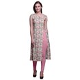 thumbnail image 1 of Bimba Printed Side Slit Straight KurtisForWomen Sleeveless Summer Kurta, 1 of 6