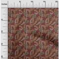 thumbnail image 2 of oneOone Polyester Spandex Brown Fabric Tropical Leaf Sewing Craft Projects Fabric Prints By Yard 56 Inch Wide, 2 of 5