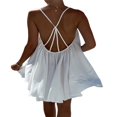 thumbnail image 4 of Robe Sans Manches à Bretelles Spaghetti pour Femmes, Coupe Ample, Dos Nu, pour Fête, 4 of 7