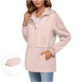 thumbnail image 1 of Women's Rain Jacket 2025 - Waterproof Lightweight Hooded Windbreaker Packable with Pockets, 1 of 8