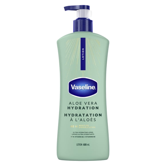 Vaseline Lotion Aloe Vera Hydration 48H Moisture, 600 ml